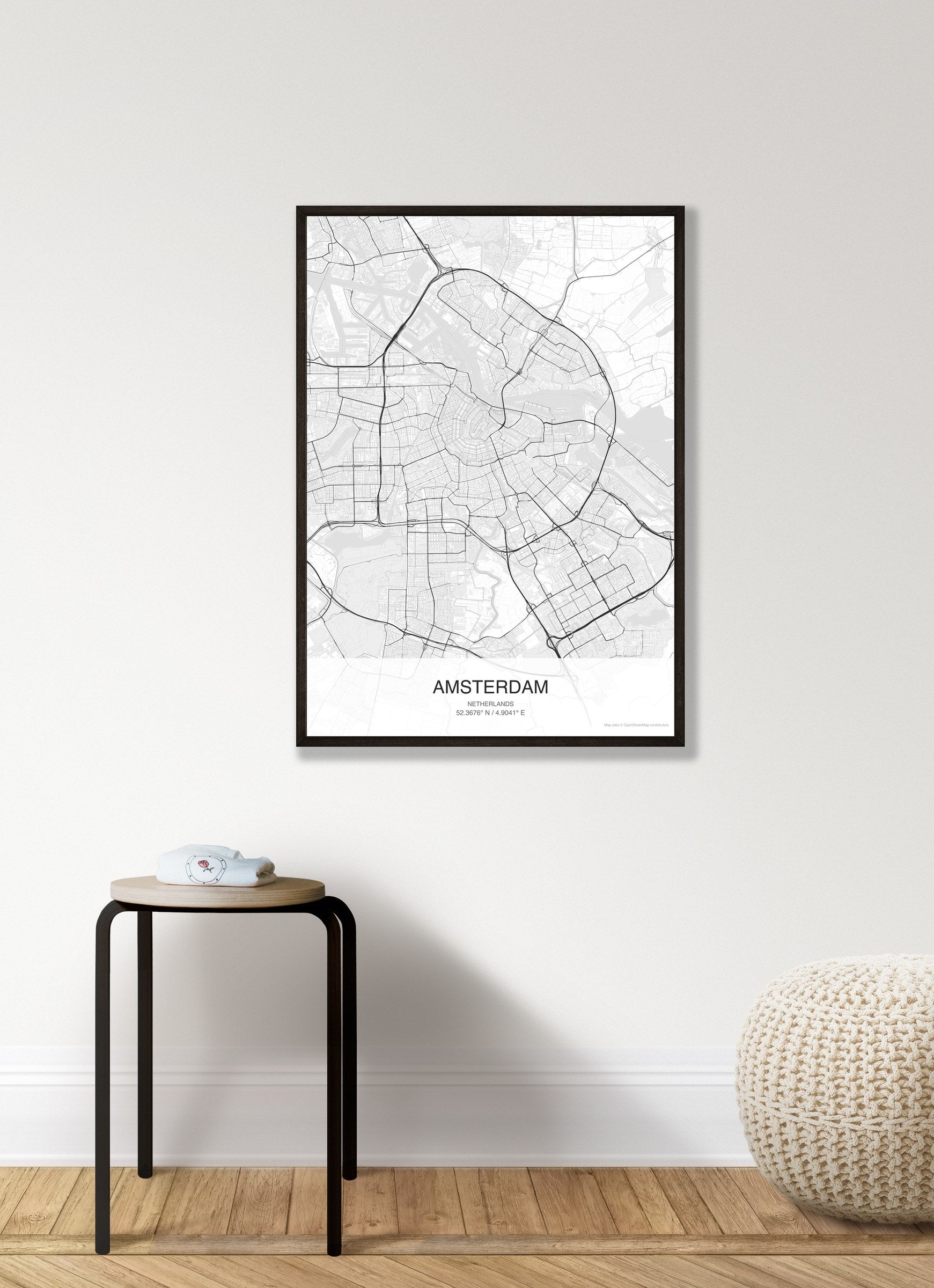 Amsterdam map digital download - Classic style