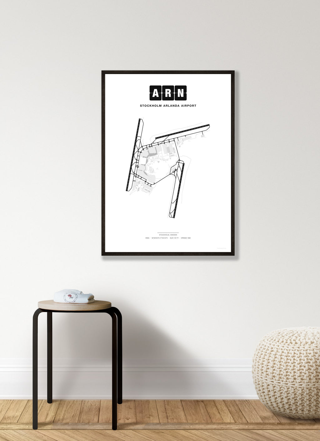 ARN Stockholm Arlanda Airport map - Classic style