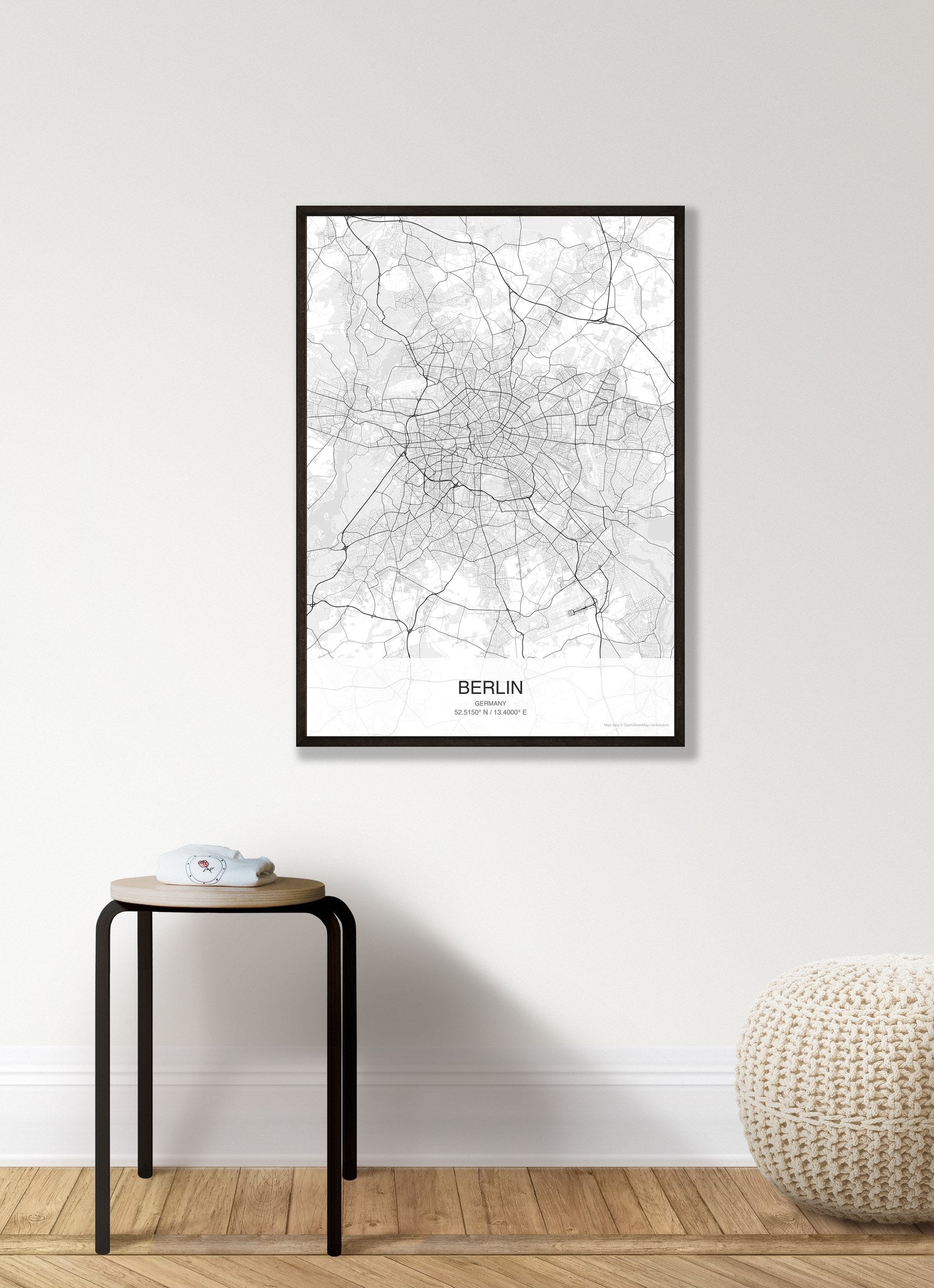 Berlin map digital download - Classic style