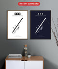 BHD George Best Belfast City Airport map - Classic and Dark styles, instant download
