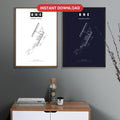 BNE Brisbane Airport map - Classic and Dark styles, instant download, square lead