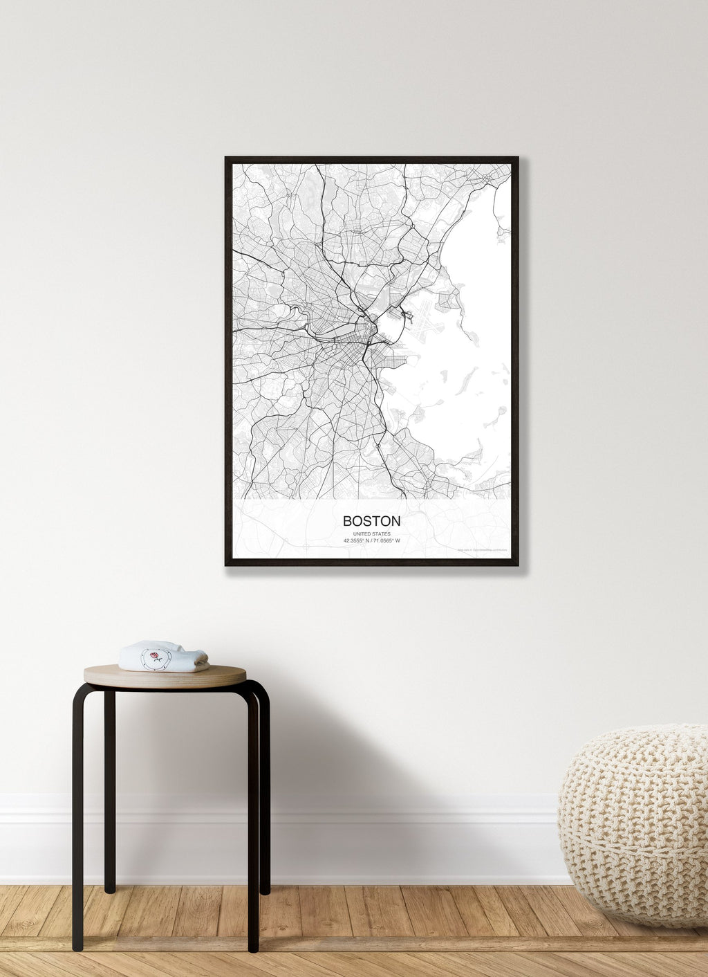 Boston map digital download - Classic style