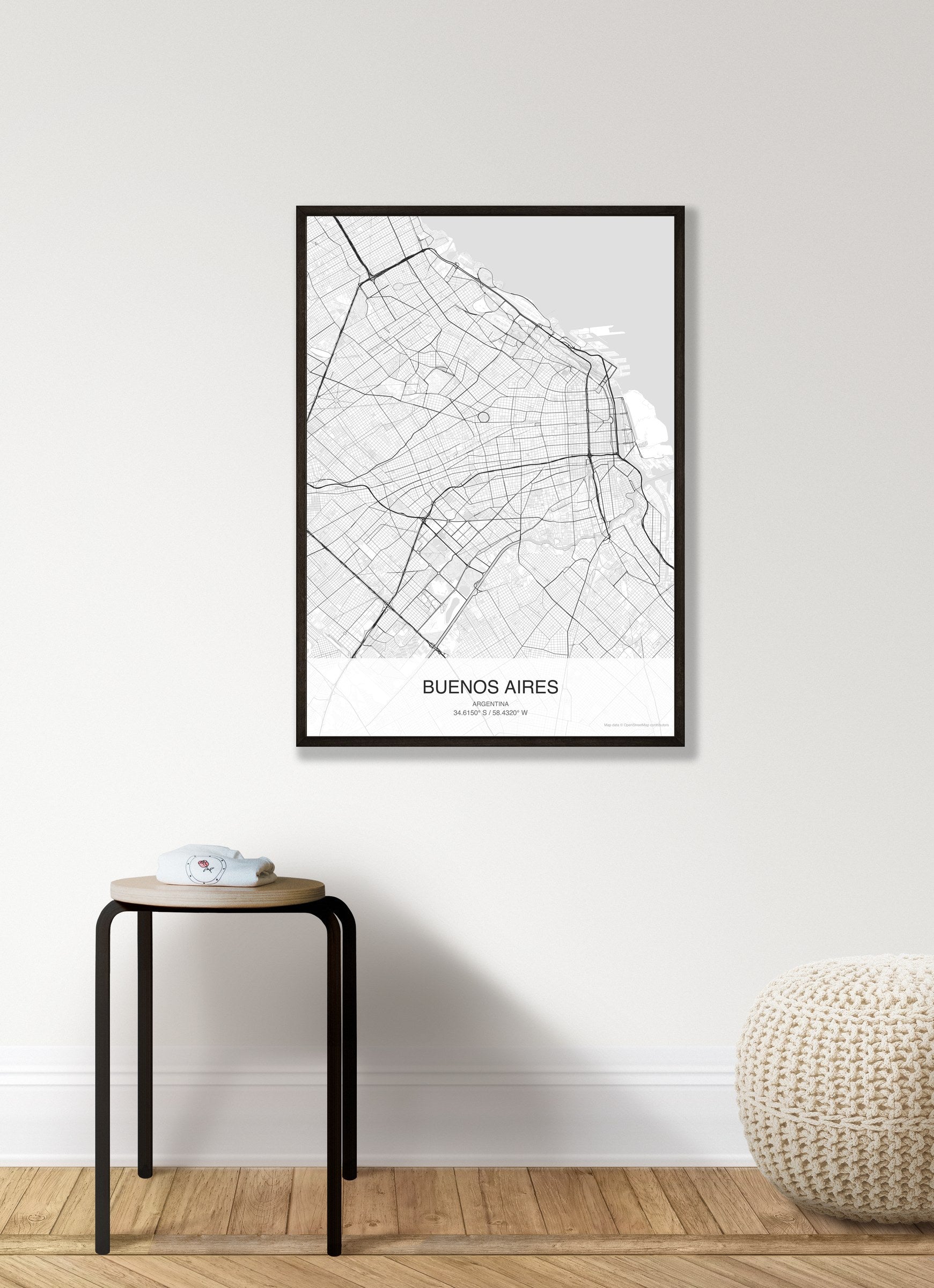 Buenos Aires map digital download - Classic style