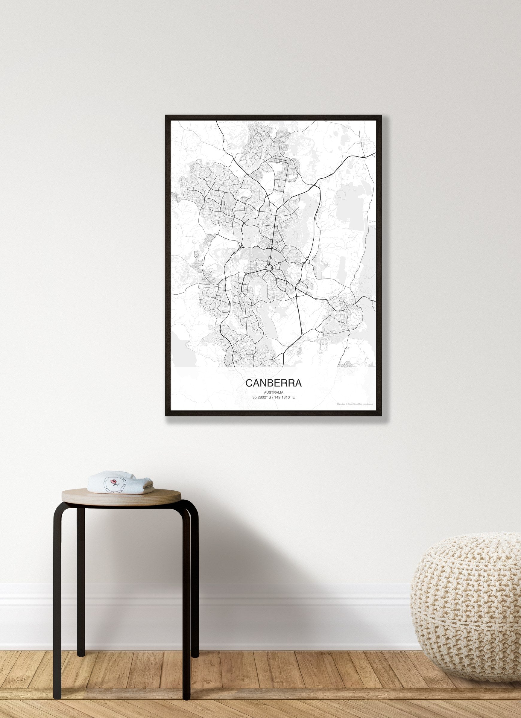 Canberra map digital download - Classic style