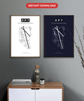 CPT Cape Town International Airport map - Classic and Dark styles, instant download