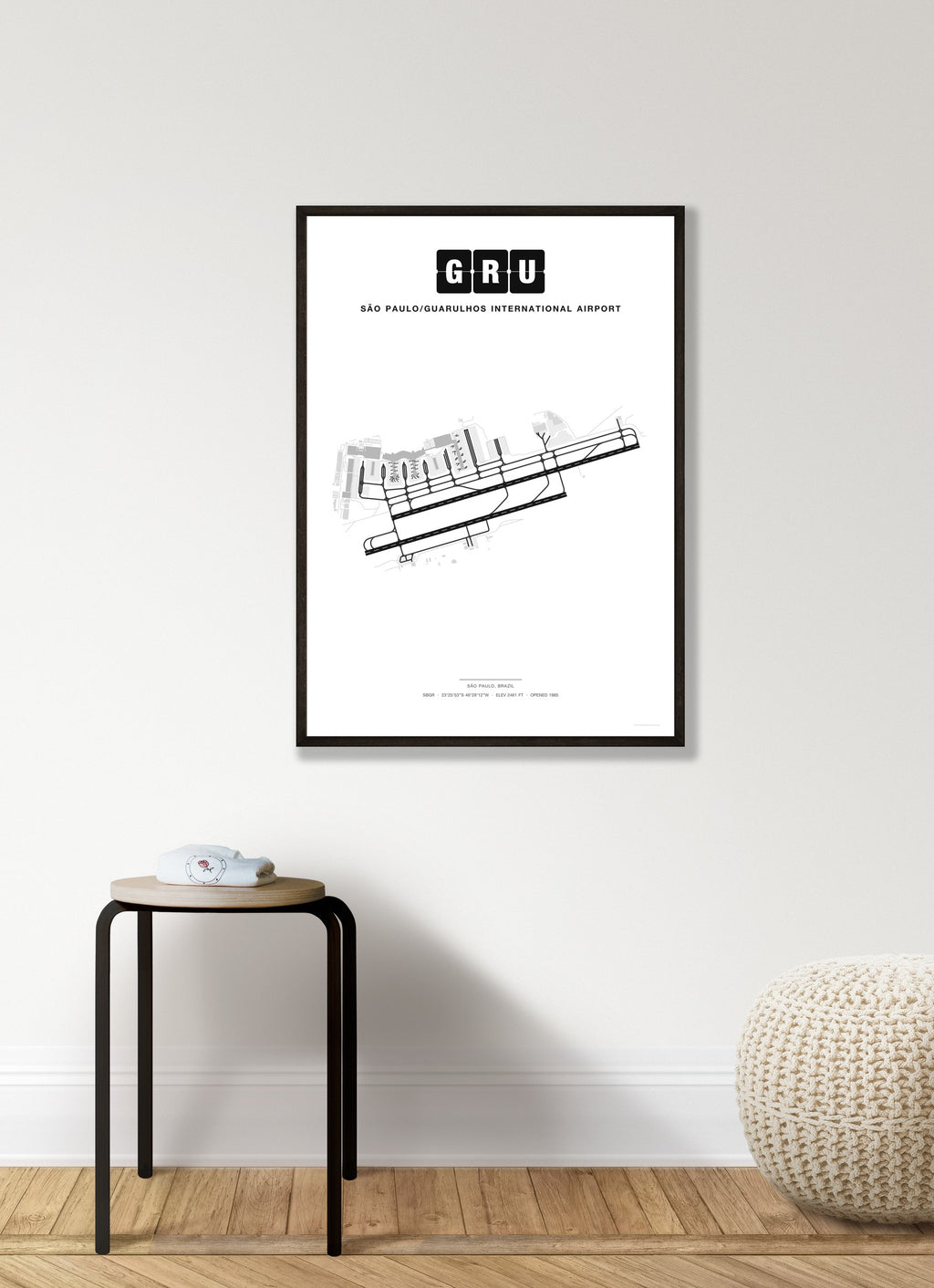 GRU São Paulo/Guarulhos International Airport map - Classic style