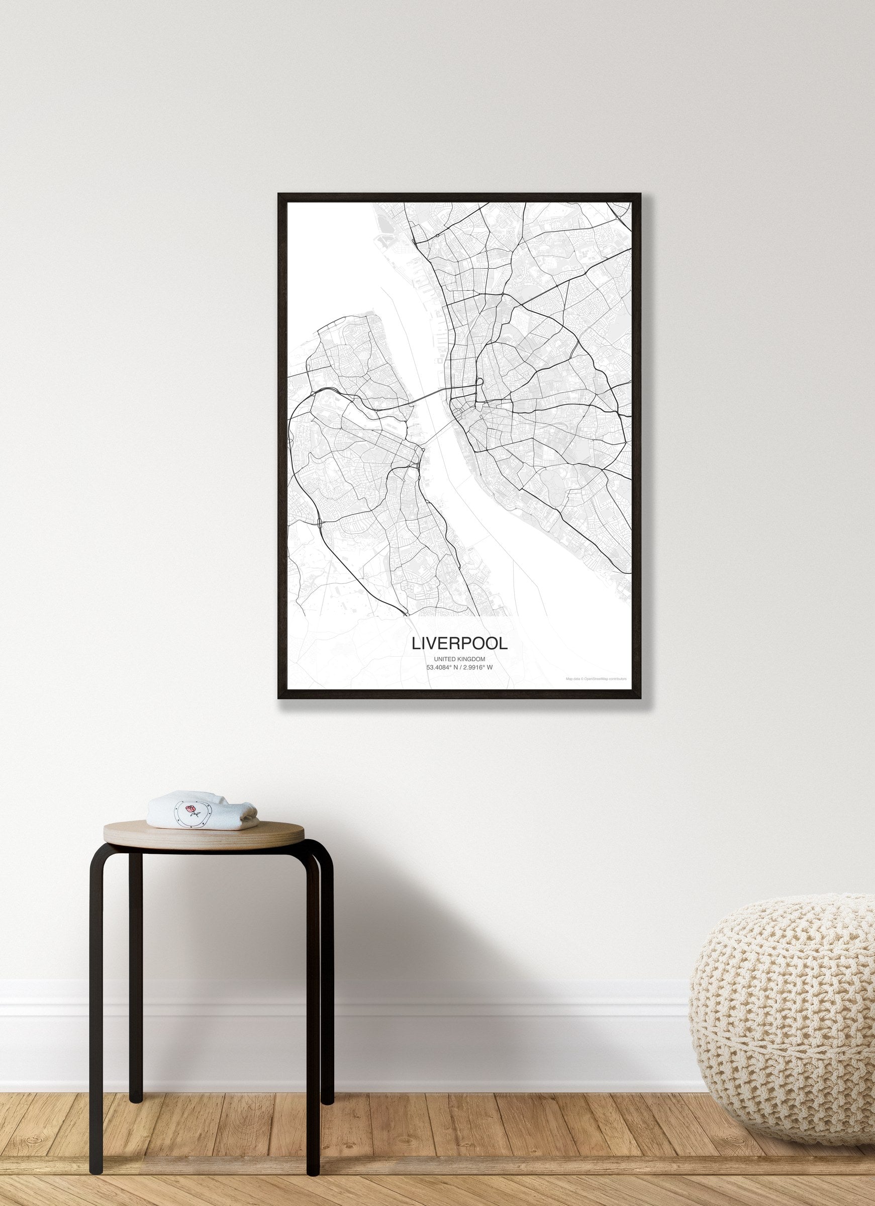 Liverpool map digital download - Classic style