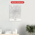 London map digital download — Classic style, instant download
