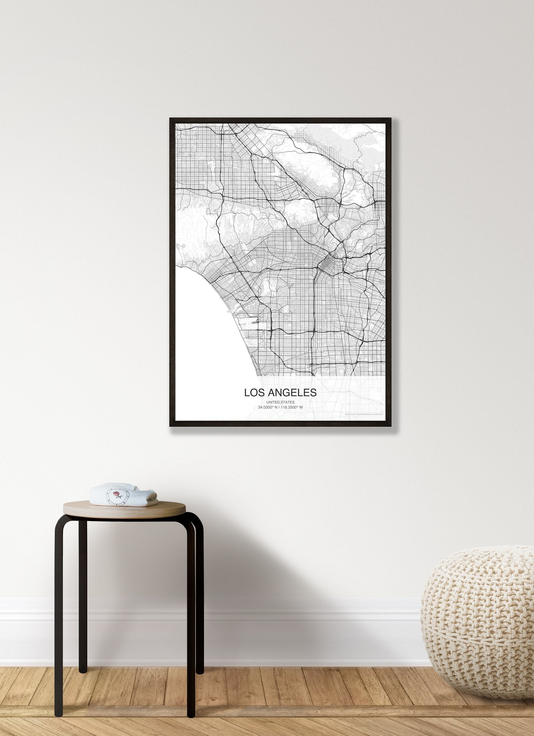 Los Angeles map digital download - Classic style