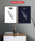 OOL Gold Coast Airport map - Classic and Dark styles, instant download