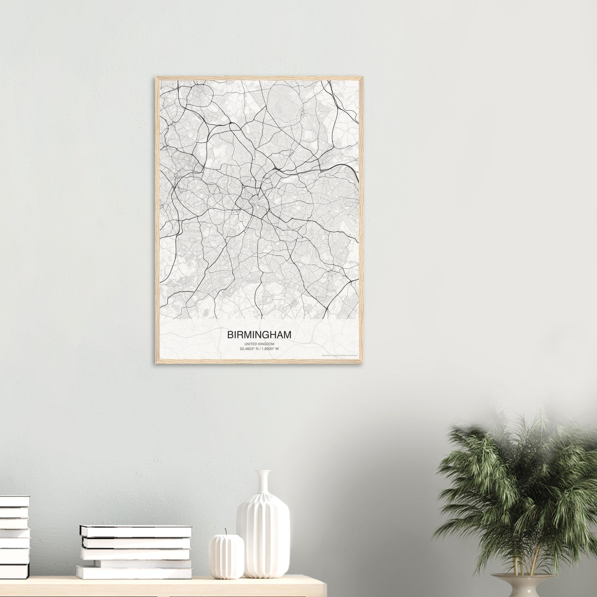 Birmingham Map Poster — Classic