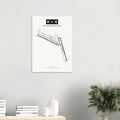 VIE Vienna International Airport Map Poster - Classic