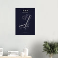 TSV Townsville Airport Map Poster - Dark