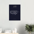 LHR Heathrow Airport Map Poster - Dark