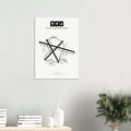 YYJ Victoria International Airport Map Poster - Classic