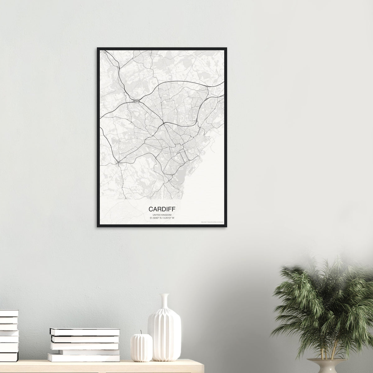 Cardiff Map Poster — Classic
