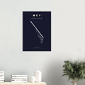 MCY Sunshine Coast Airport Map Poster - Dark