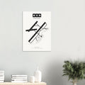 NSN Nelson Airport Map Poster - Classic