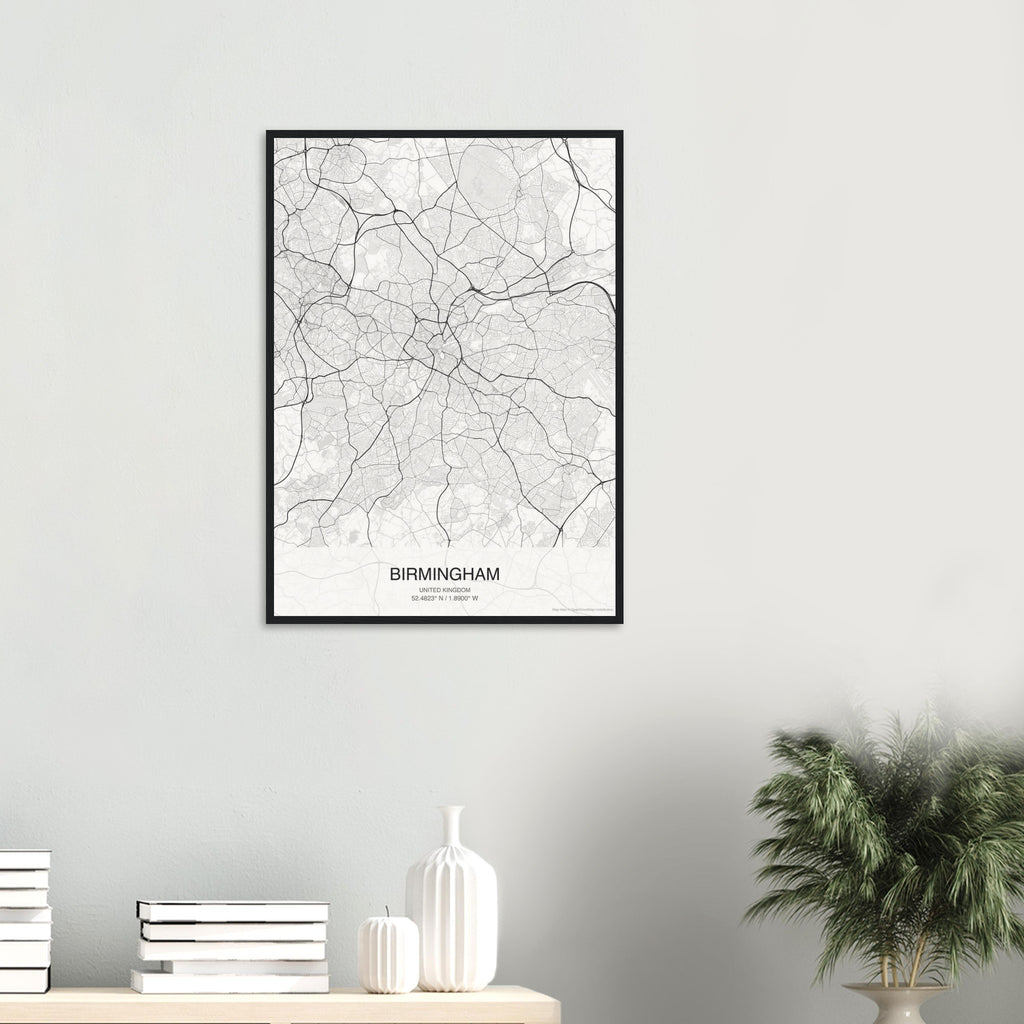 Birmingham Map Poster — Classic