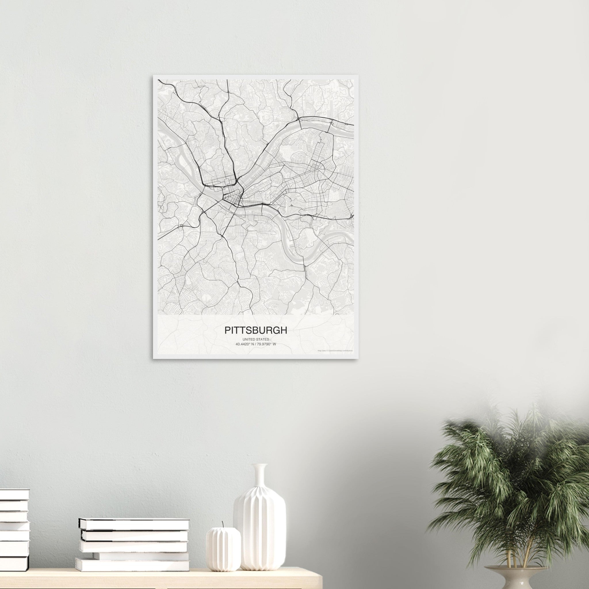Pittsburgh Map Poster — Classic