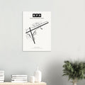 BFS Belfast International Airport Map Poster - Classic