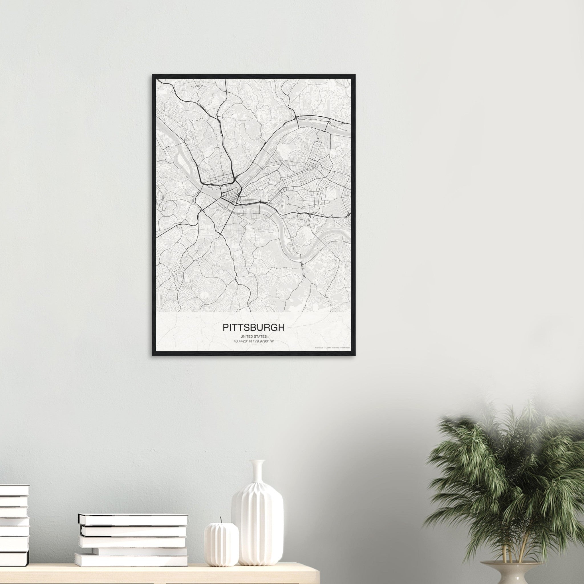 Pittsburgh Map Poster — Classic