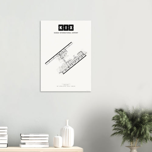 KIX Kansai International Airport Map Poster - Classic