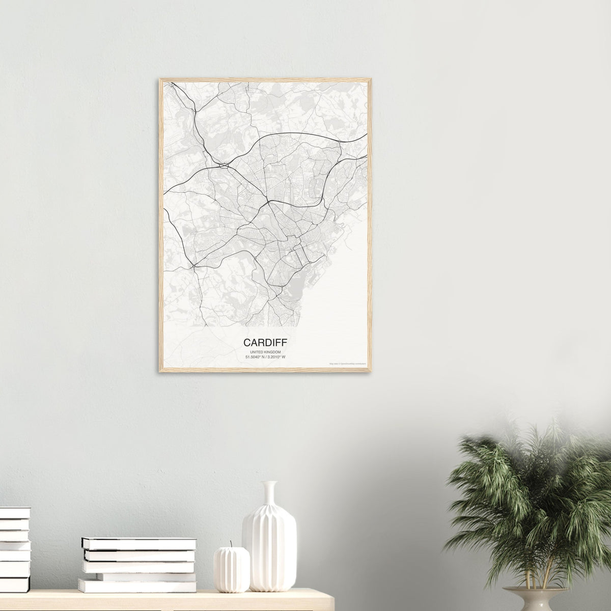 Cardiff Map Poster — Classic