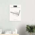 MSY Louis Armstrong New Orleans International Airport Map Poster - Classic