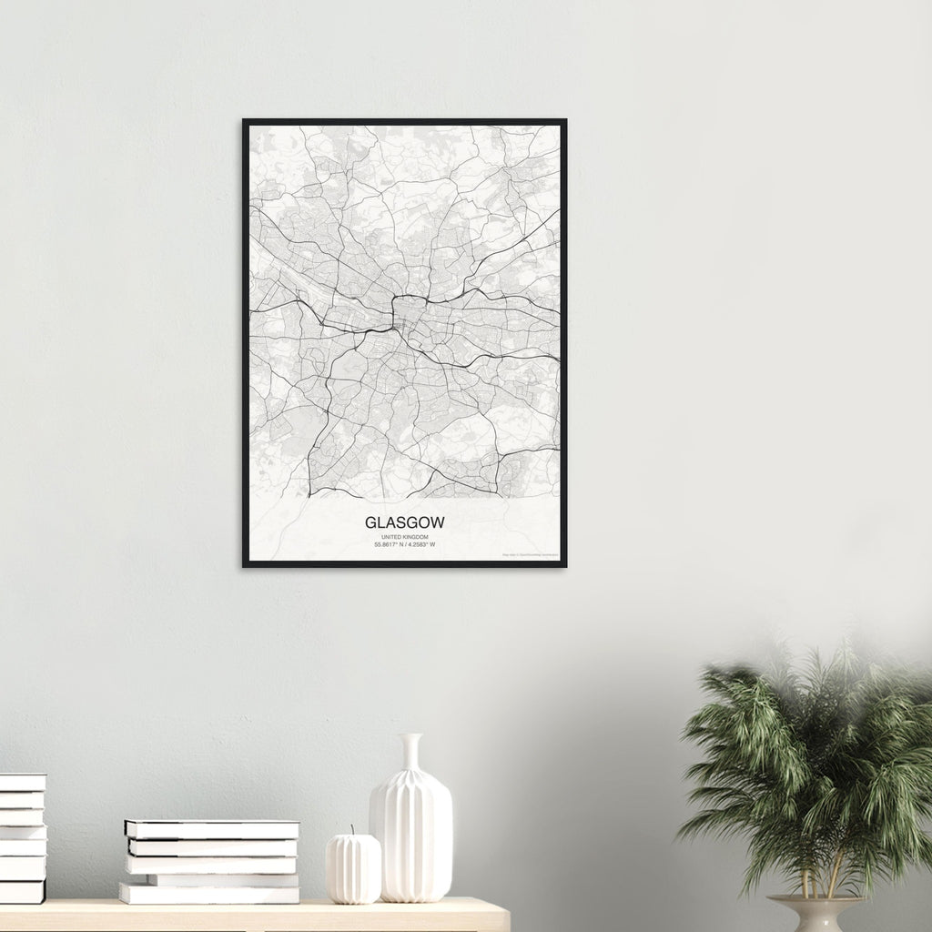 Glasgow Map Poster — Classic