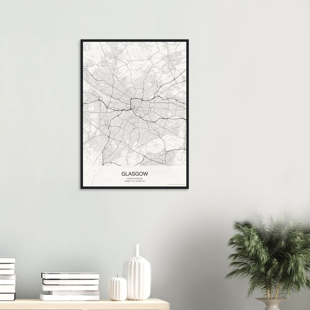 Glasgow Map Poster — Classic