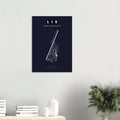 LIS Humberto Delgado Airport Map Poster - Dark