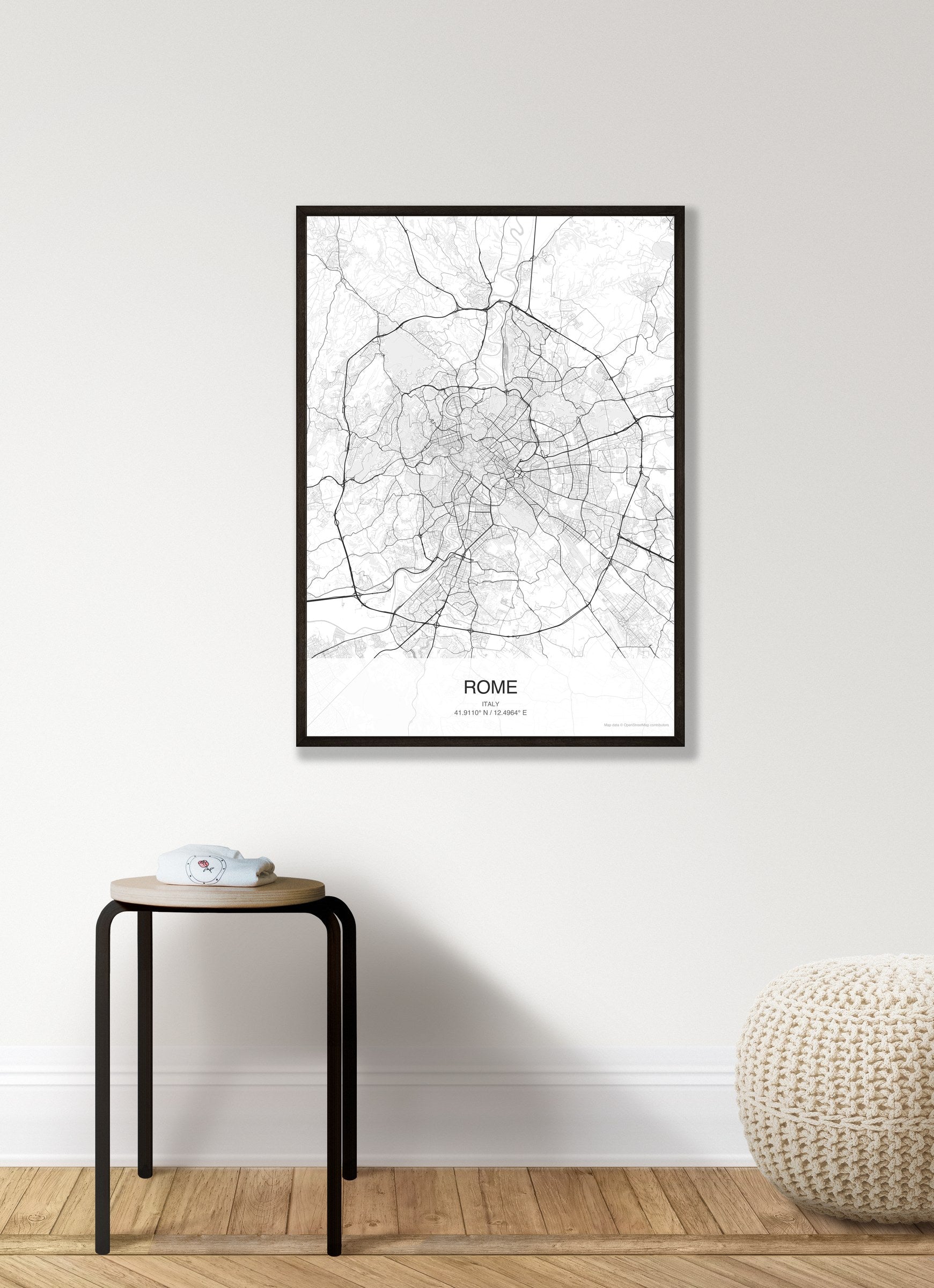 Rome map digital download - Classic style