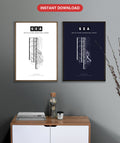 SEA Seattle-Tacoma International Airport map - Classic and Dark styles, instant download