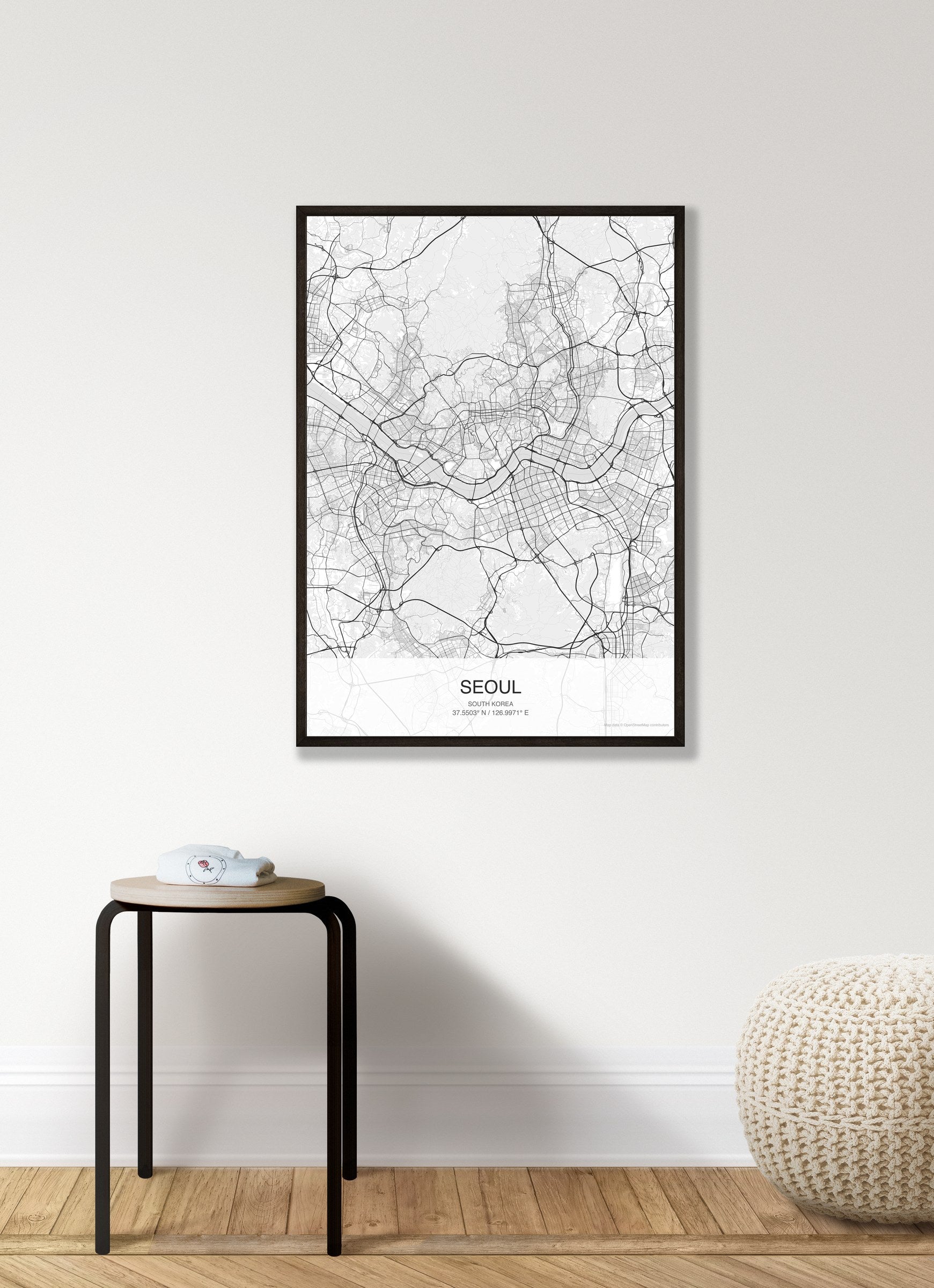 Seoul map digital download - Classic style