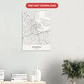 Stockholm map digital download — Classic style, instant download