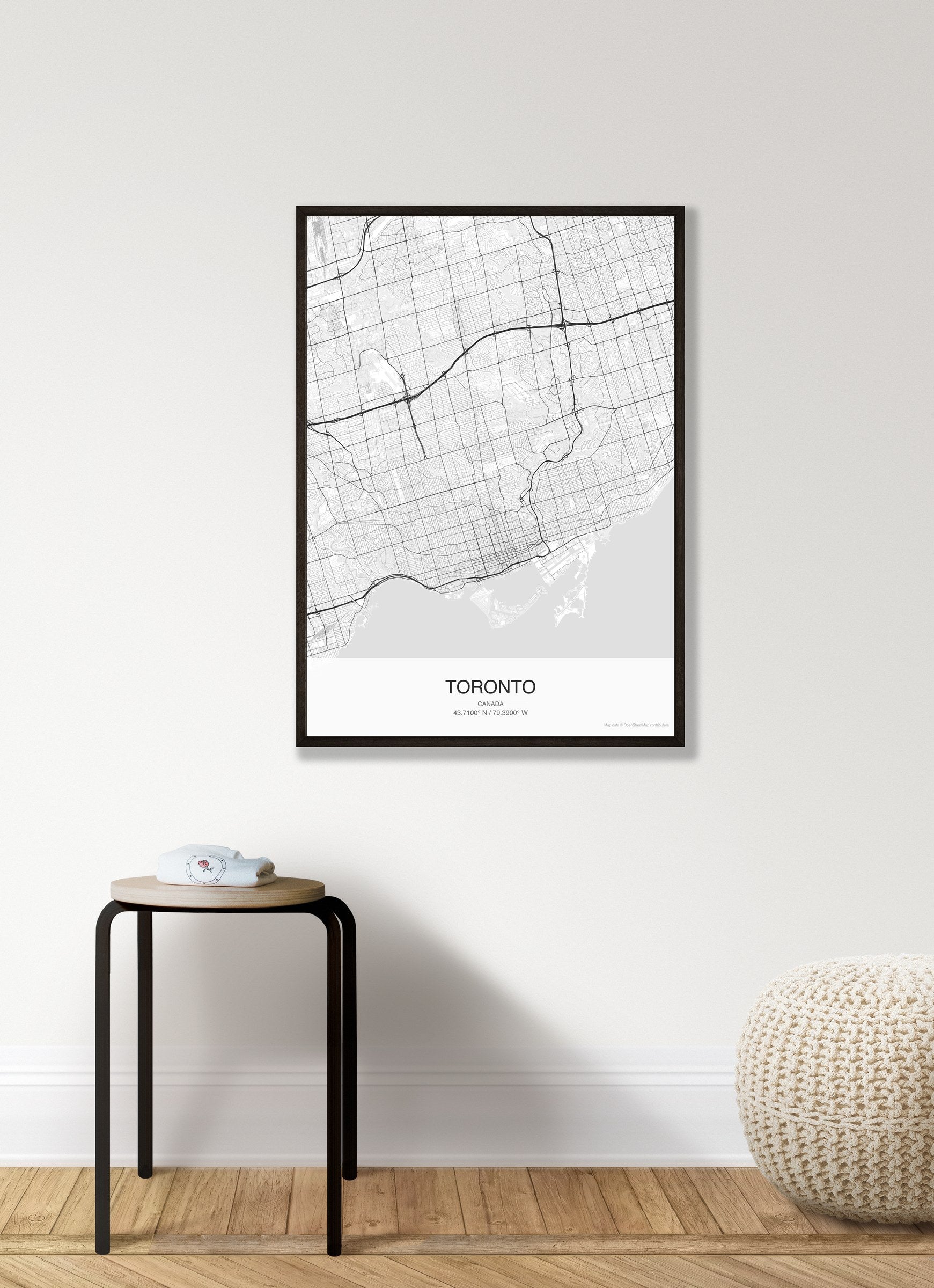 Toronto map digital download - Classic style
