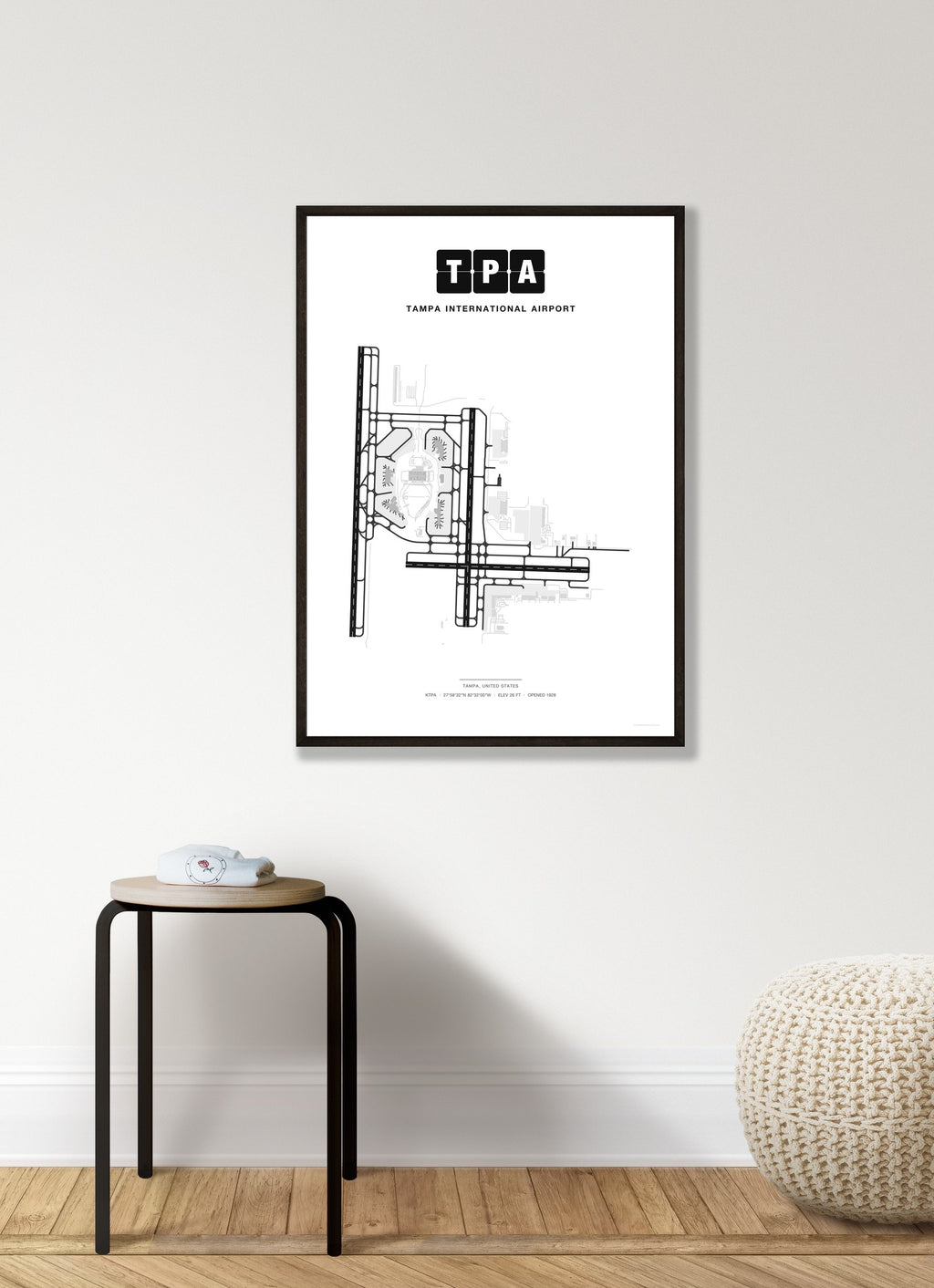 TPA Tampa International Airport map - Classic style