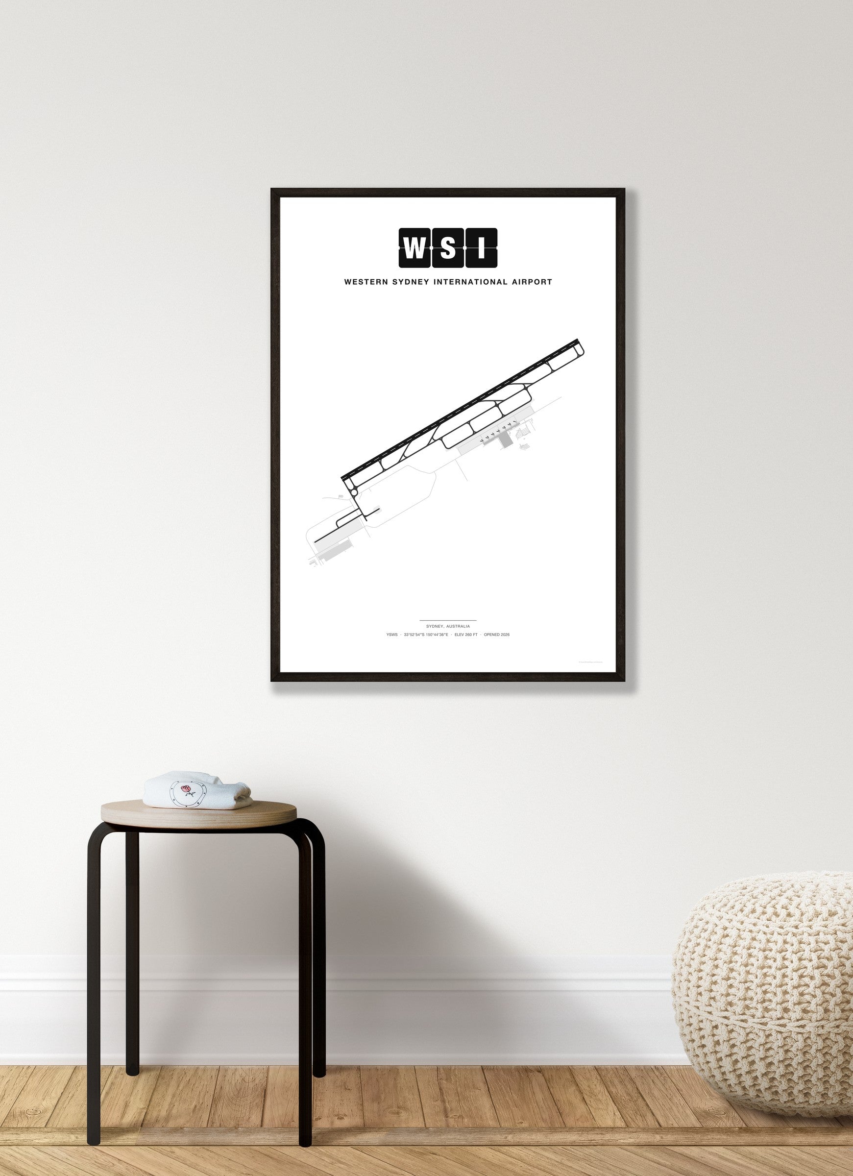WSI Western Sydney International Airport map - Classic style